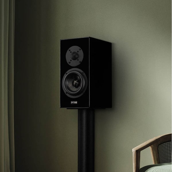 Main product image for Dayton Audio OPAL1 Bookshelf Speaker Pair Gloss Black300-4600